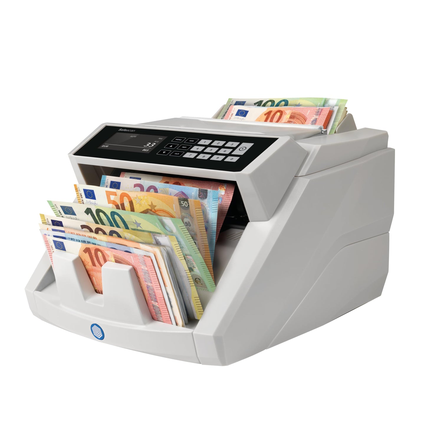 Notenfix 2465-S Geldzählmaschine Wertzählung gemischte EUR Banknoten Banknotenzähler 7 fache Echtheitsprüfung zählt sortierte Banknoten aller Währungen